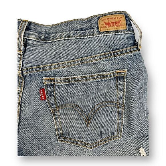 Levi’s Cutoff Jean Shorts Size 28 - Picture 5 of 6